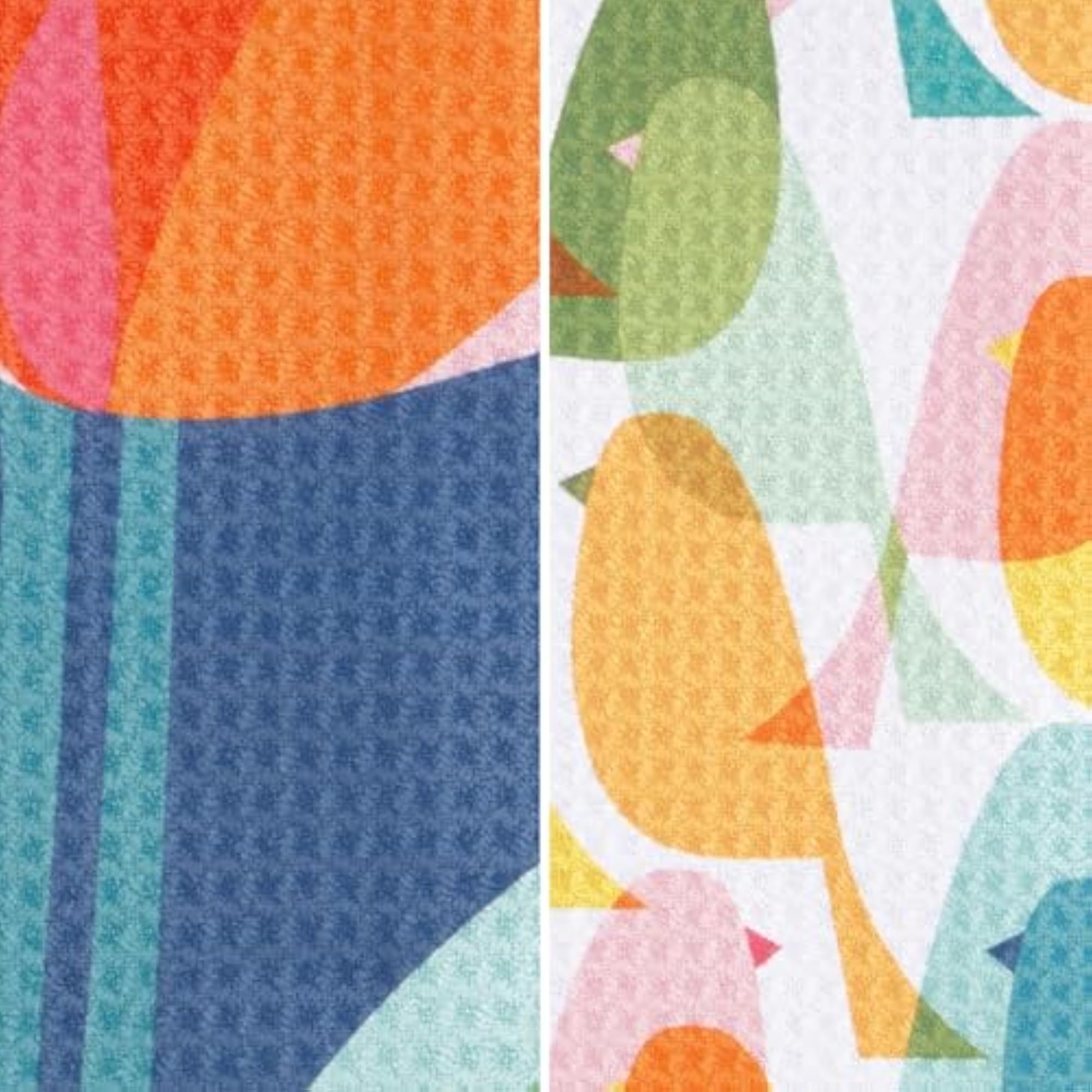 Waffle Microfiber Kitchen Towel 2pc Set, Floral Design Gift
